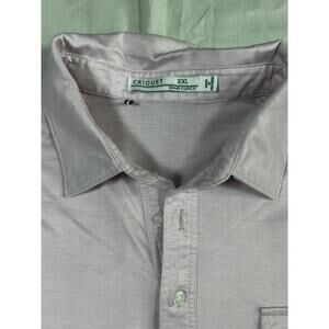 Criquet Mens XXL Golf Polo Shirt Pink Pima Cotton Casual Stretch Easter Preppy